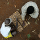 Pygmies play a board game in eastern DR Congo.
